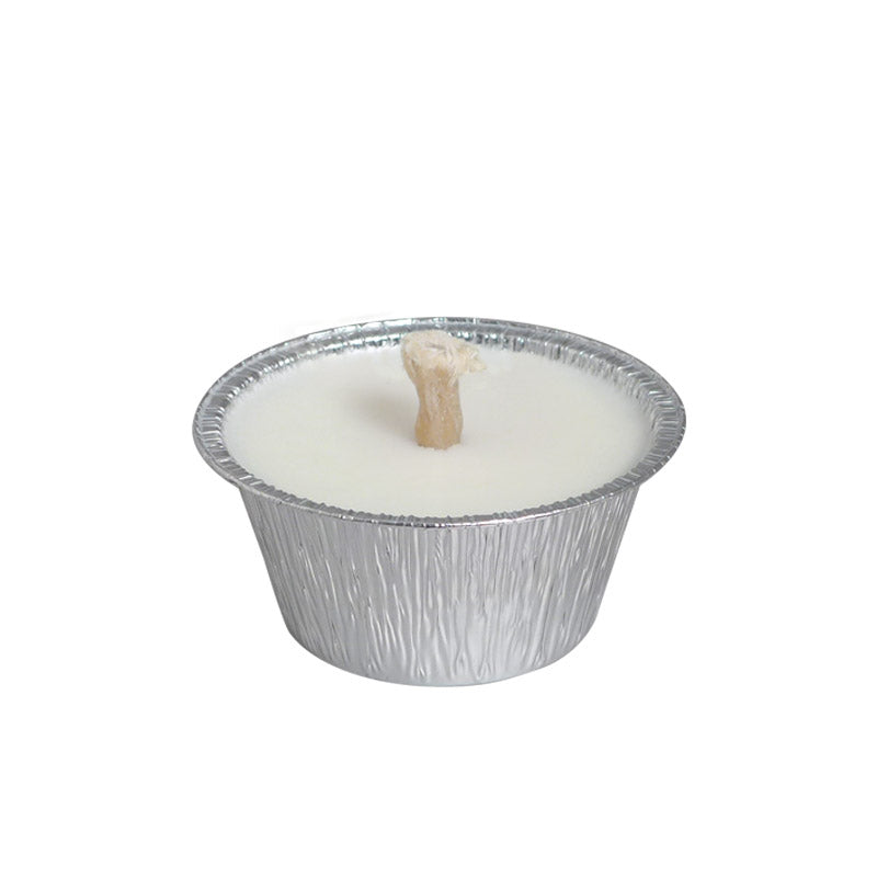 CANDELA DA ESTERNO BIANCA IN ALLUMINIO DIAM. 80 MM