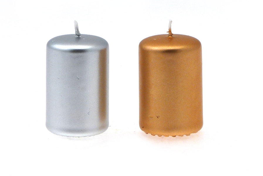 CANDELOTTO MOCCOLO ORO/ARGENTO 40X60 MM