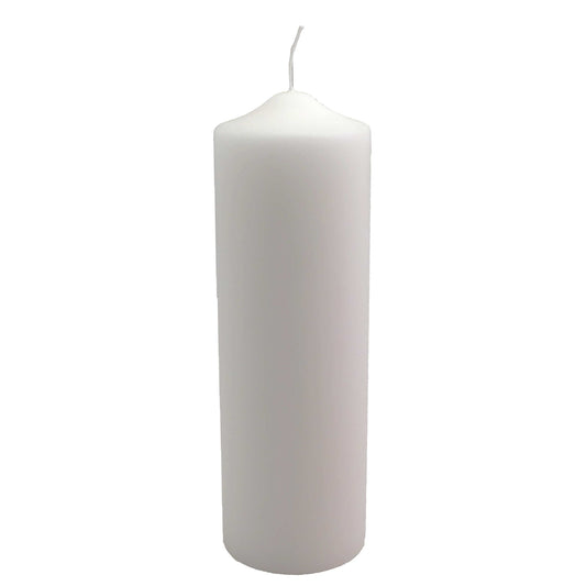 CANDELOTTO MOCCOLO BIANCO 80X240 MM