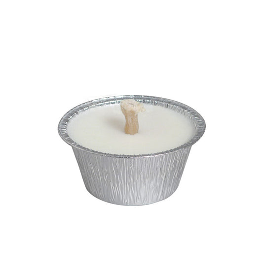 CANDELA DA ESTERNO BIANCA IN ALLUMINIO DIAM. 80 MM