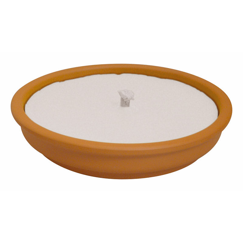 CANDELA DA ESTERNO COCCIO GRANDE CON CERA BIANCA