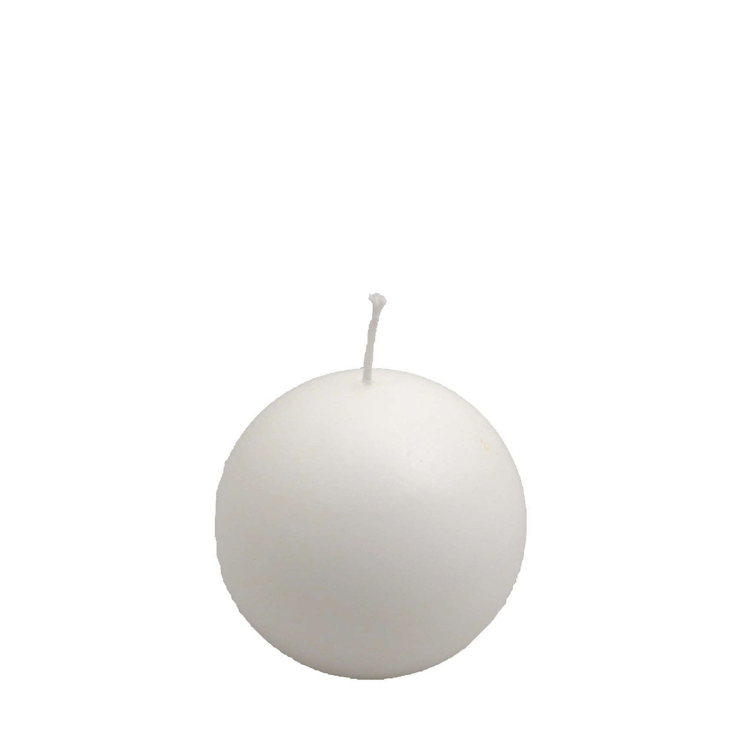 CANDELA SFERA BIANCA DIAM. 80 MM